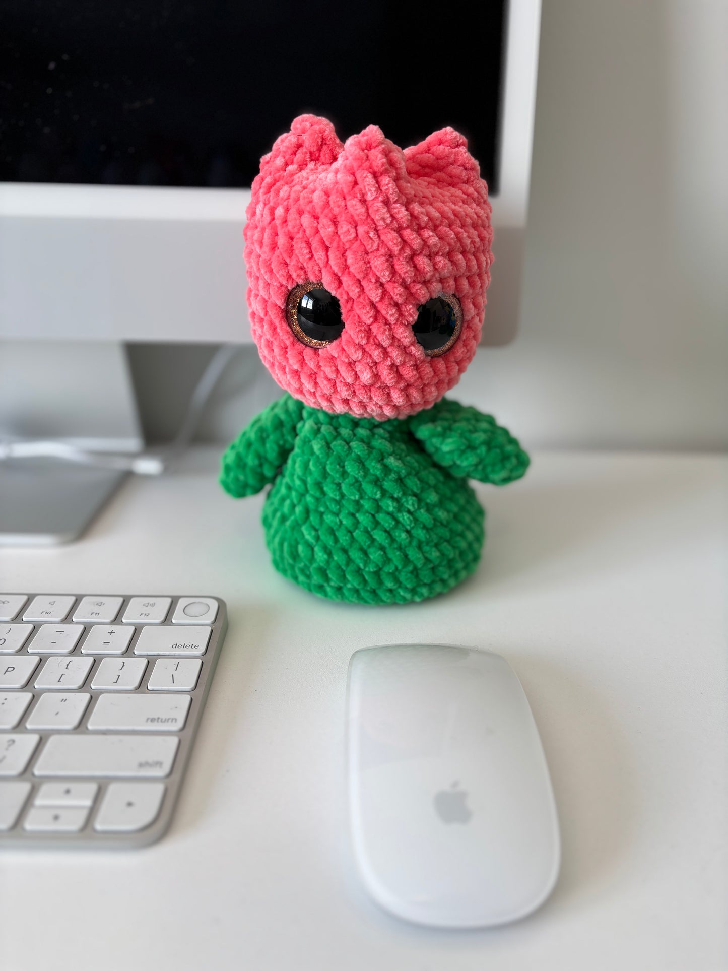Flower Desk Pals Digital Crochet Pattern Bundle, Low Sew (PDF Pattern)