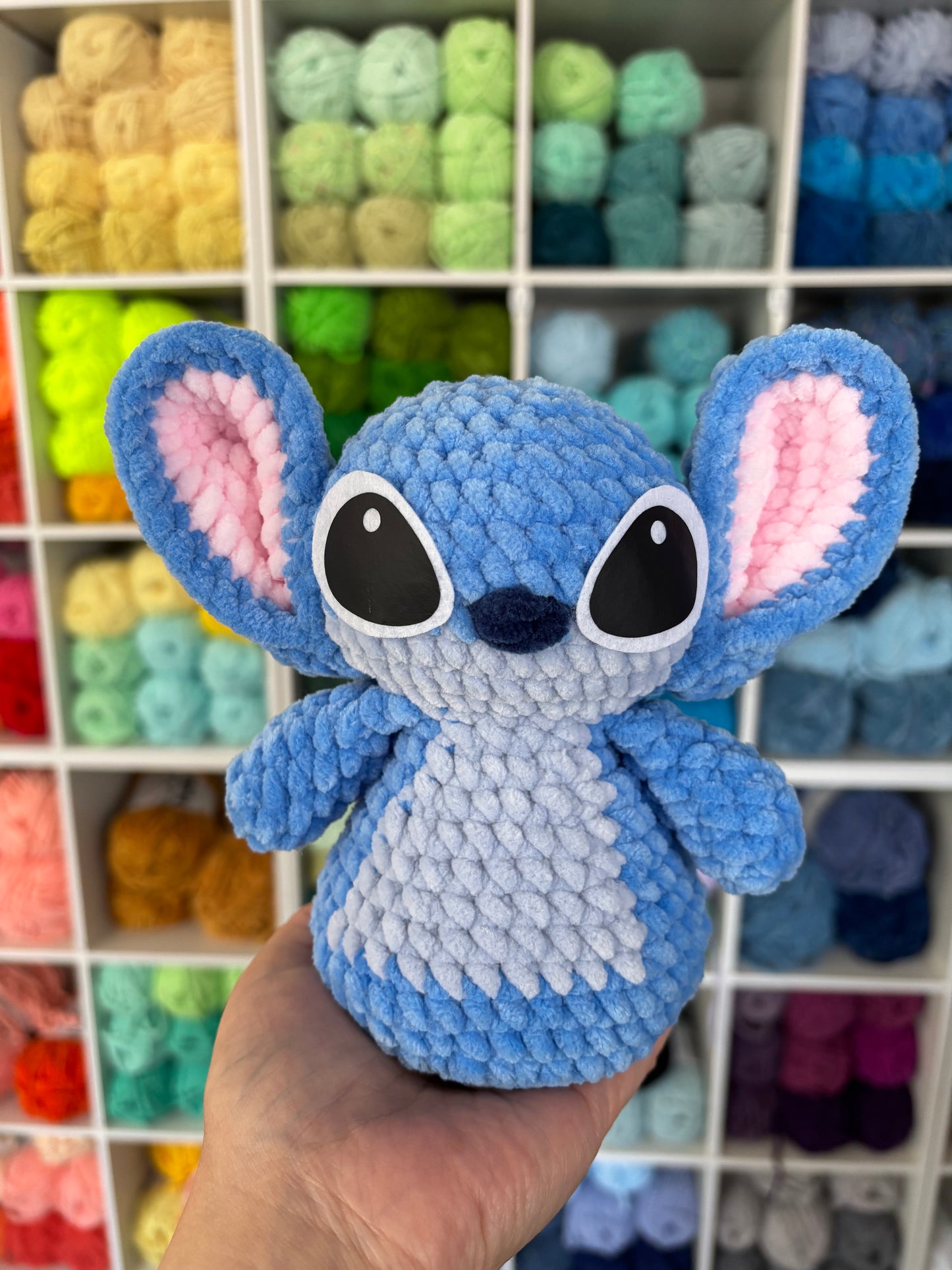 Blue Alien Desk Pal Digital Pattern, Low Sew, (PDF Pattern)