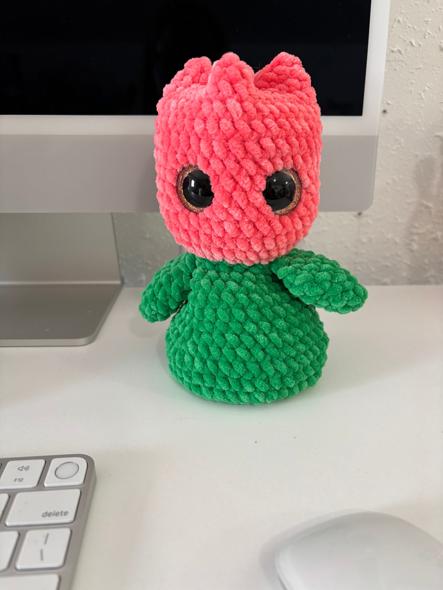 Tulip Flower Desk Pal Huggable Plushie