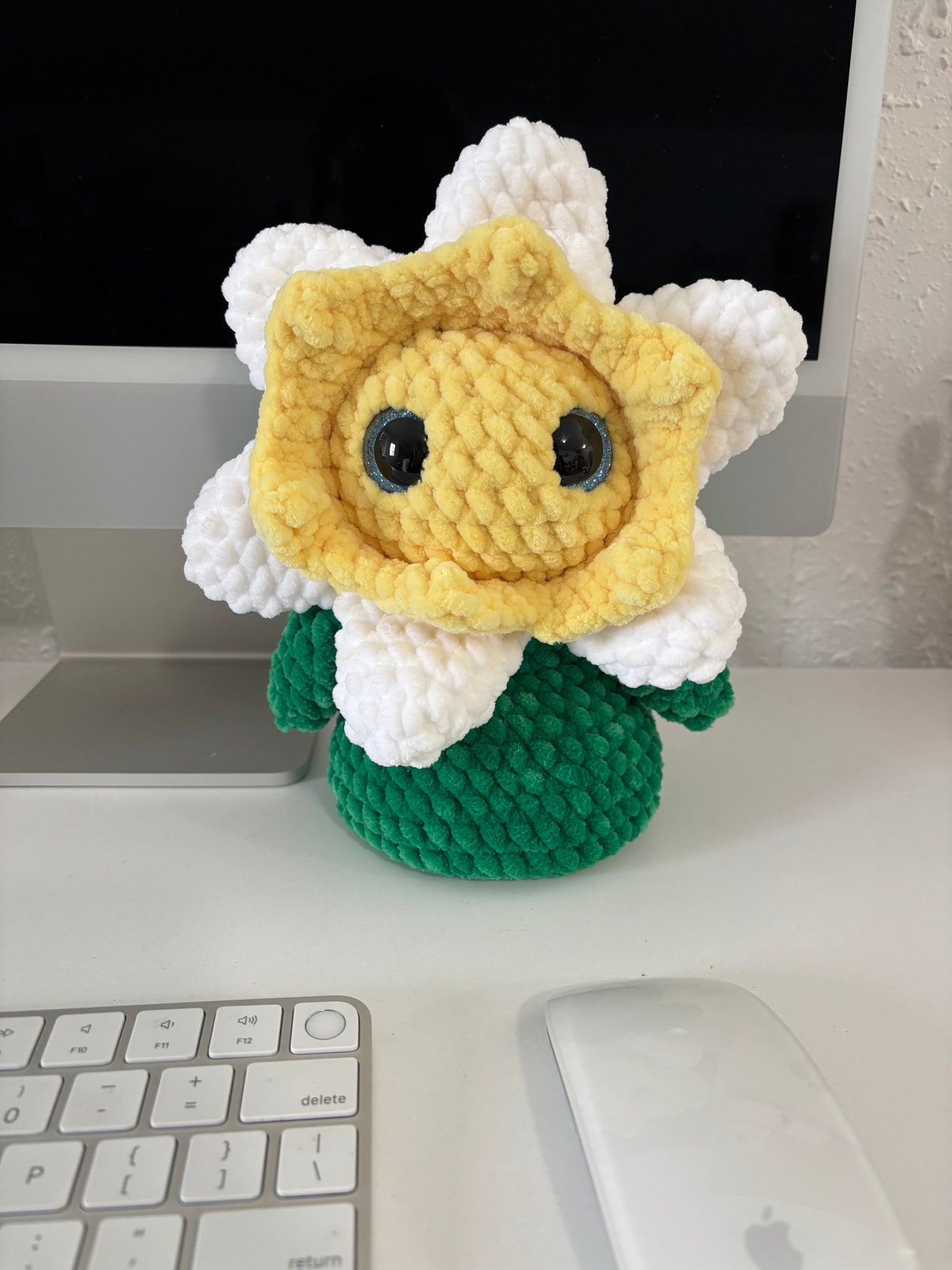 Daffodil Flower Desk Pal Huggable Plushie