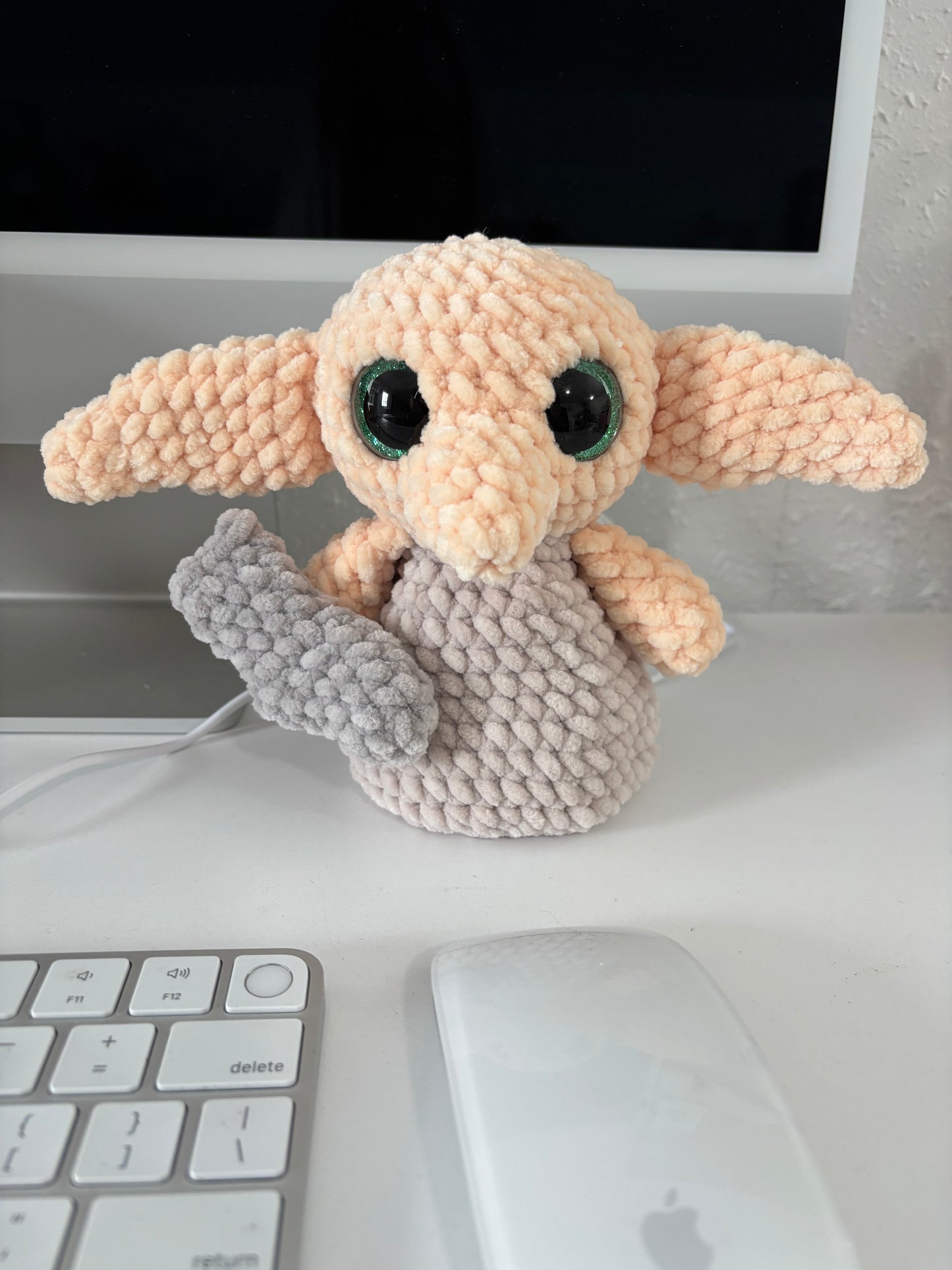 House Elf Desk Pal Digital Crochet Pattern, Low Sew (PDF Pattern)