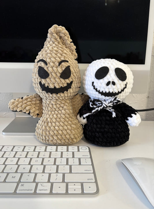 Skeleton & Ghost Friend Desk Pal Pattern Bundle (PDF Pattern)